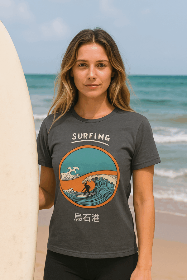 烏石港Surfing_sunset_女版(灰)
