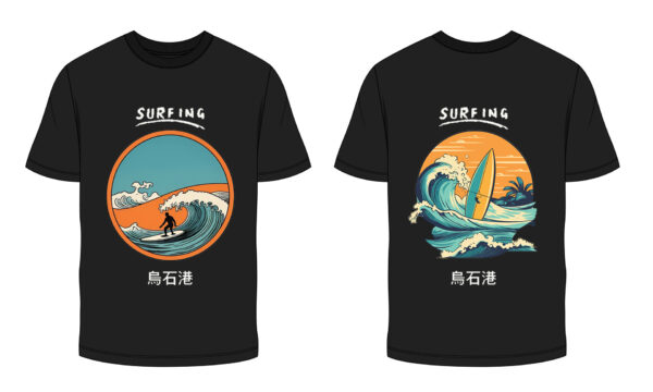 烏石港Surfing_sunset_女版(黑)：圖片 3